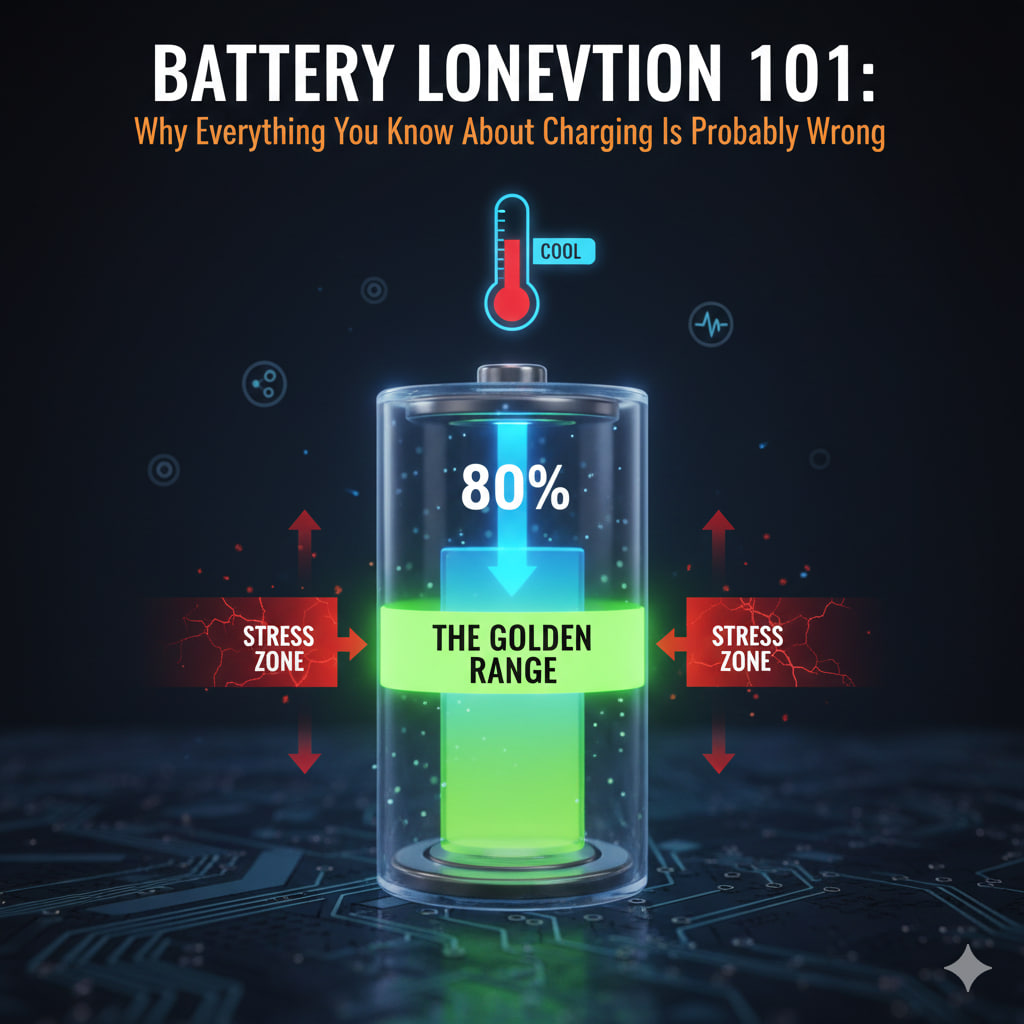 Battery Longevity 101: Why Everything You Know About Charging Is Probably Wrong.